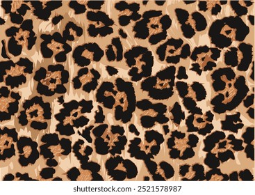 Leopard, Vektorgrafik, handgezeichneter Designvektor