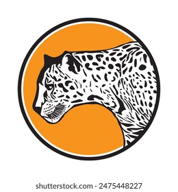 Leopard vector illustration design perfect for t shirt design