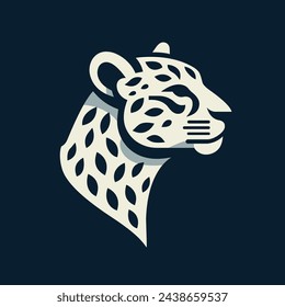 Leopard  Vector Illustration, Minimalist Logo