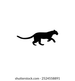 leopard vector illustration silhouettes of animals 