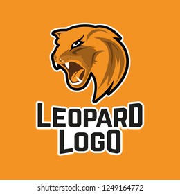 Leopard vector logo design template 