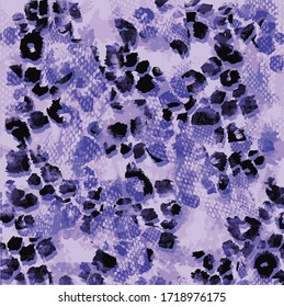 Leopard vector pattern design, illustration background