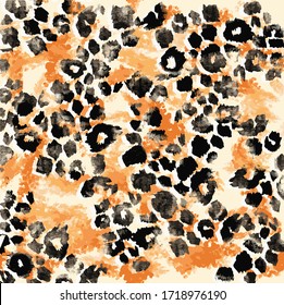Leopard  vector pattern design, illustration background
