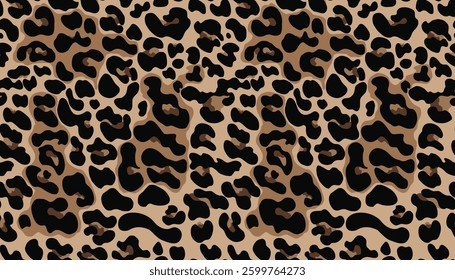 leopard vector pattern, modern leopard skin texture design, trendy seamless background with spots