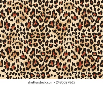 patrón de Vector de leopardo patrón sin fisuras diseño salvaje para textiles