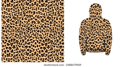 leopard vector pattern seamless pattern wild design . animal background vector leopard skin texture