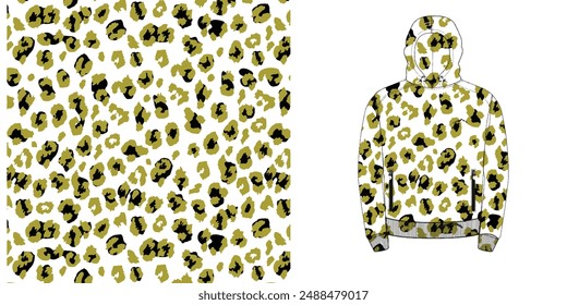 leopard vector pattern seamless pattern wild design . animal background vector leopard skin texture