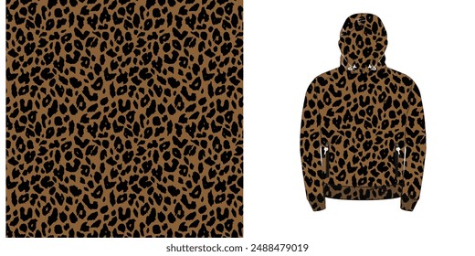 leopard vector pattern seamless pattern wild design . animal background vector leopard skin texture