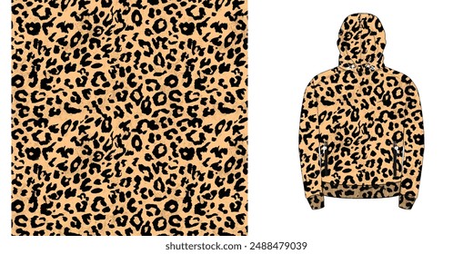 leopard vector pattern seamless pattern wild design . animal background vector leopard skin texture