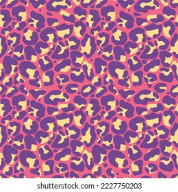 Leopard vector pattern trippy color design, vector illustration background. Decorative illustration, good for printing. Animal wallpaper vector. Great for label, print, packaging, fabric
