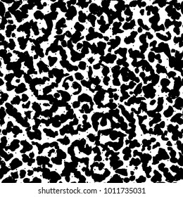 Leopard vector seamless motif.  Watercolour hand drawn leopard seamless pattern.  Animal skin allover ink rapport.  Tribal repeated cat print. Minimal geometric cheetah background.