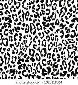 Leopard vector seamless pattern.