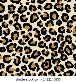 Leopard vector seamless pattern art