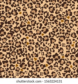 Leopard vector seamless pattern art	