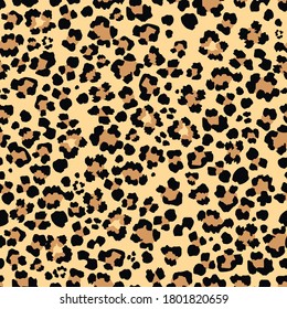 Leopard vector seamless pattern art