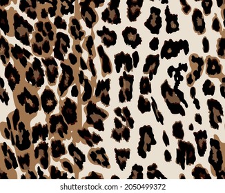 Leopard vector seamless pattern design