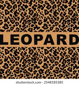 
leopard vector seamless pattern, stylish print background
