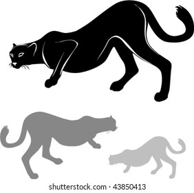 Leopard vector silhuette