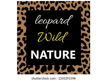 leopard wild design shirt. vector wild leopard fashion