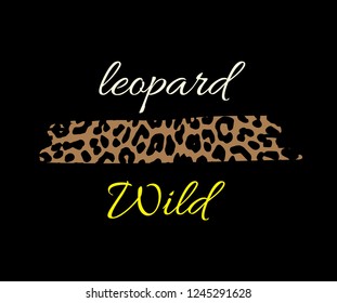 leopard wild design shirt. vector wild leopard fashion