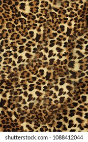 Watercolor Real Leopard Texture Seamless Pattern Stock Illustration ...