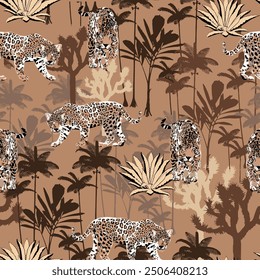 leopard wild print pattern graphic design with slogan vector