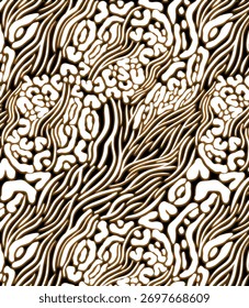 Leopardo, zebra e design de padrões. Projeto de padrão de leopardo-zebra desenhado à mão. Para têxteis e impressão.