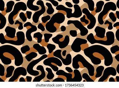 Leopard and zebra pattern design, illustration background. Textile print pattern.