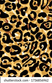 Leopard and zebra pattern design, illustration background,leopard and zebra design pattern. Textile print pattern.
