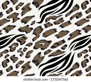 Leopard and zebra pattern design, vector background, gradient leopard and zebra design pattern