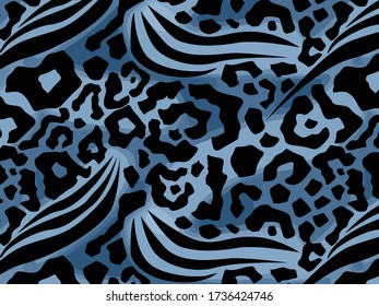 Leopard and zebra pattern design, vector background, gradient leopard and zebra design pattern.