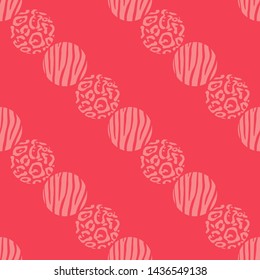 Leopard and Zebra spots. Polka dots seamless pattern. Mosaic of ethnic figures. Patterned texture. Geometric background. Can be used for wallpaper, textile, invitation card, wrapping, web.
