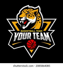 	
Leopards mascot for a basketball team logo. Vector illustration. Great for team or school mascot or t-shirts and others.	
