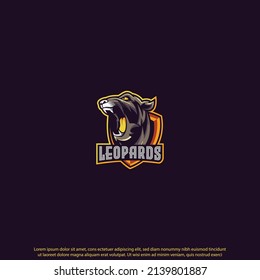 Leopards mascot logo design good use for symbol identyti emblem brand and more