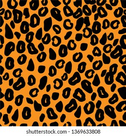 Leopards Print Seamless Pattern Predatory African style