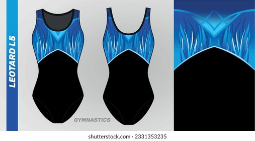 diseño deportivo de leotard gimnasia artística