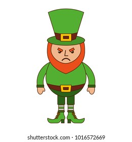 leprechaun angry cartoon st patricks day character