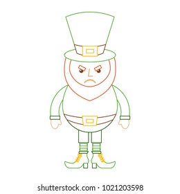 leprechaun angry cartoon st patricks day character