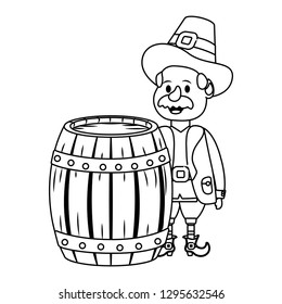 leprechaun with barrel