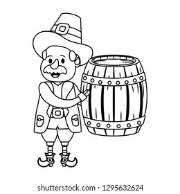 leprechaun with barrel