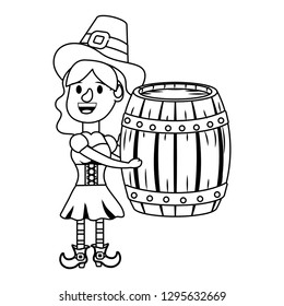 leprechaun with barrel