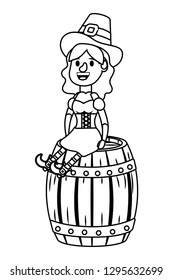 leprechaun with barrel