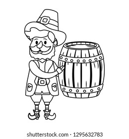 leprechaun with barrel
