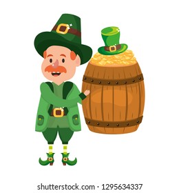 leprechaun with barrel