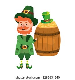 leprechaun with barrel