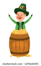 leprechaun with barrel