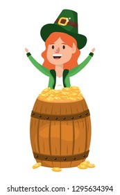 leprechaun with barrel