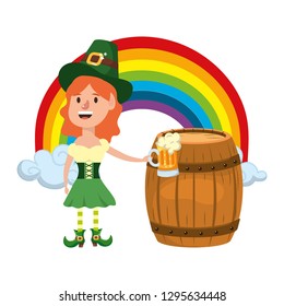 leprechaun with barrel