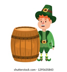 leprechaun with barrel