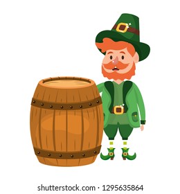leprechaun with barrel